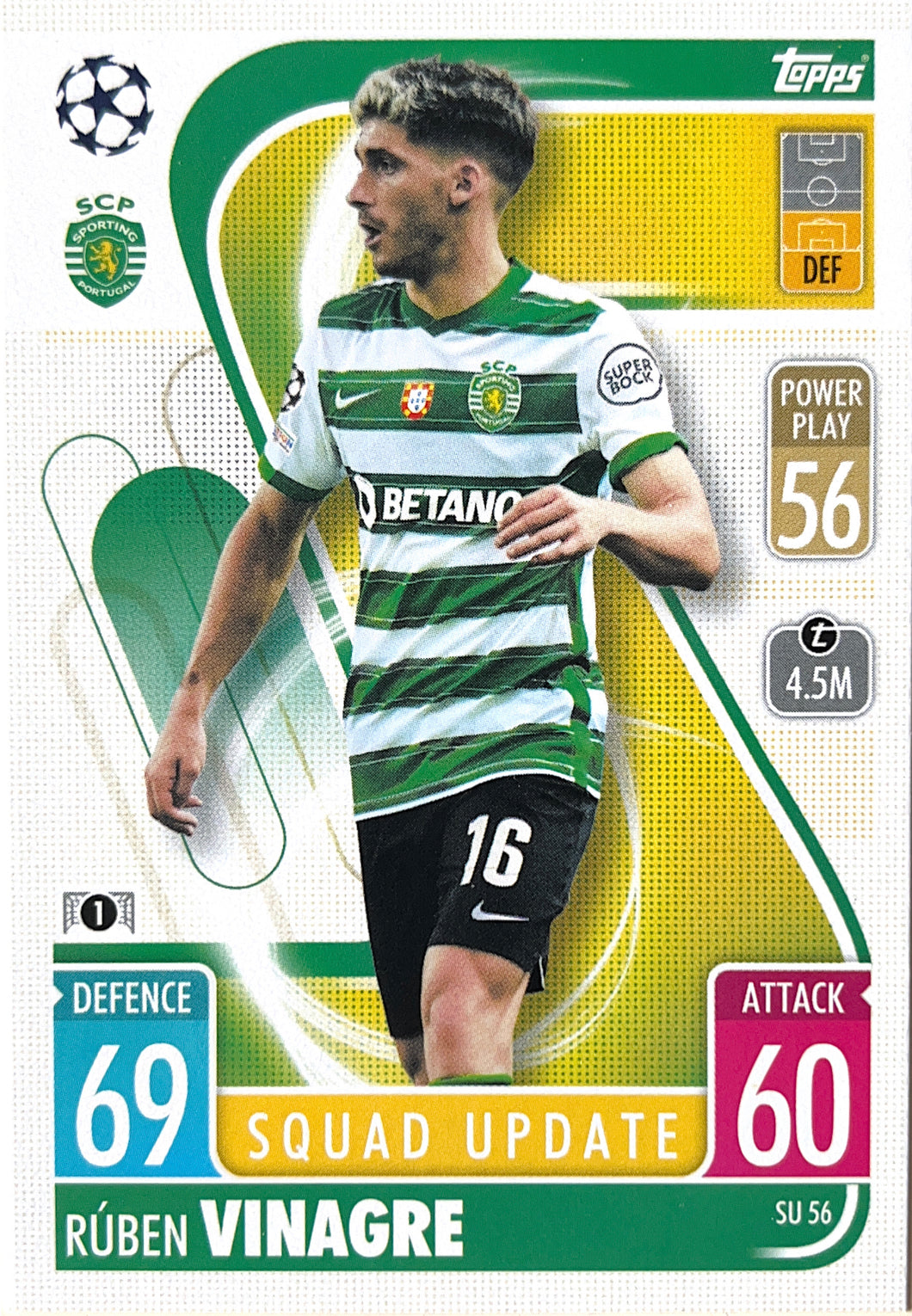 Topps Match Attax Extra 2021/22 - SU 056 - Rúben Vinagre - Squad Update