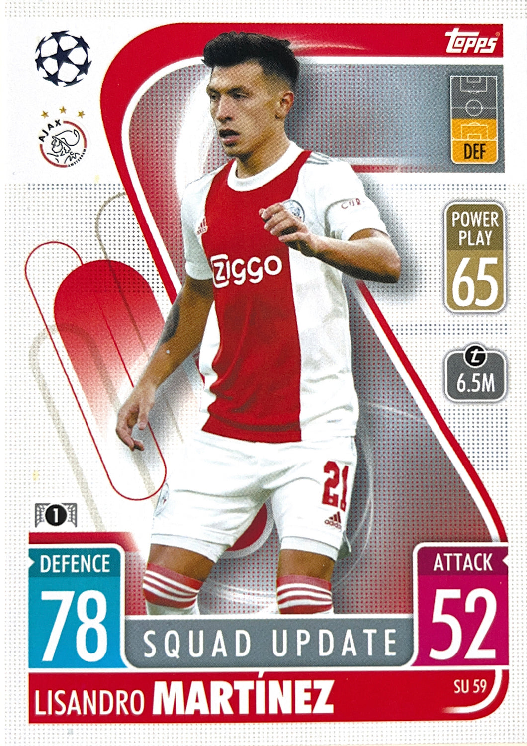 Topps Match Attax Extra 2021/22 - SU 059 - Lisandro Martínez - Squad Update