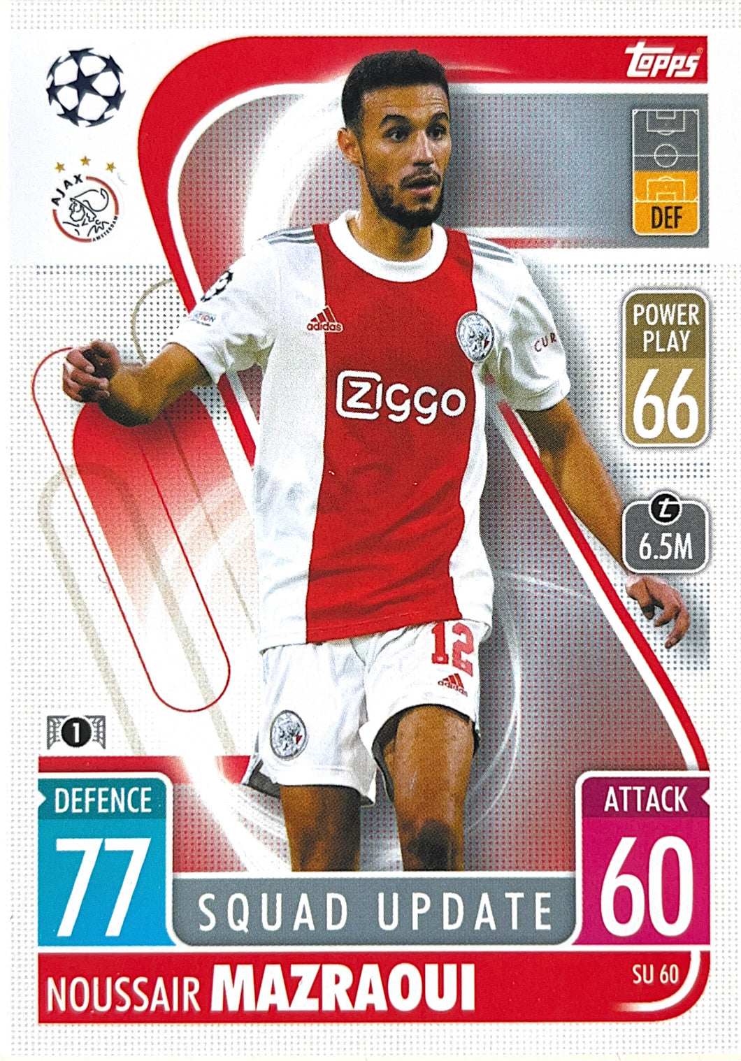 Topps Match Attax Extra 2021/22 - SU 060 - Noussair Mazraoui - Squad Update