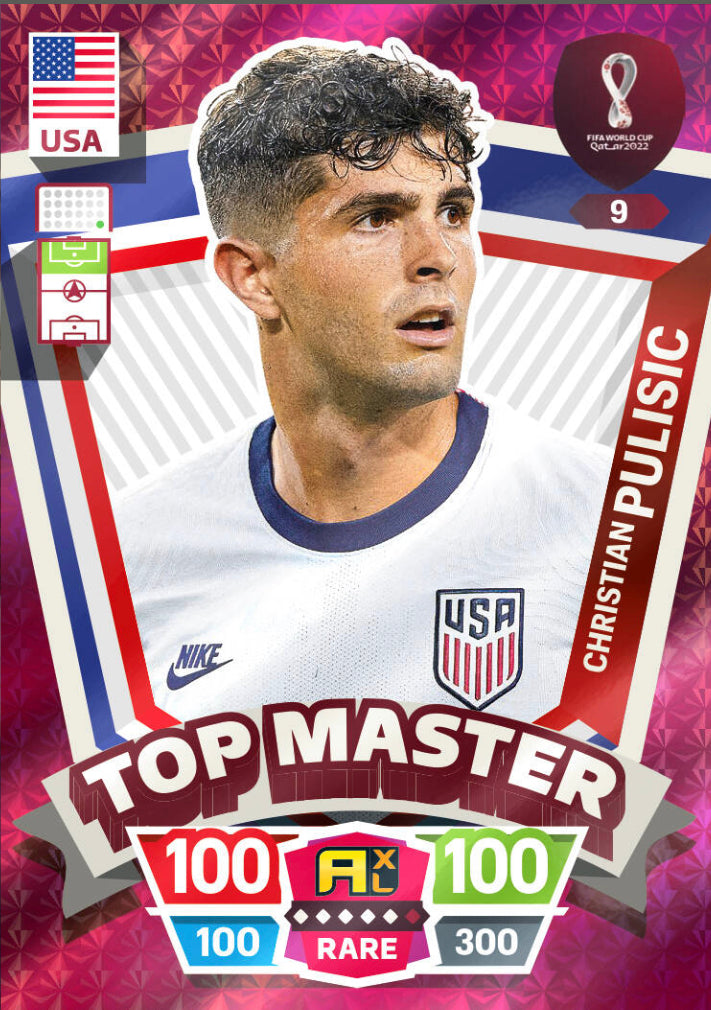 Panini World Cup 2022 Adrenalyn XL - 009 - Christian Pulisic - Top Master