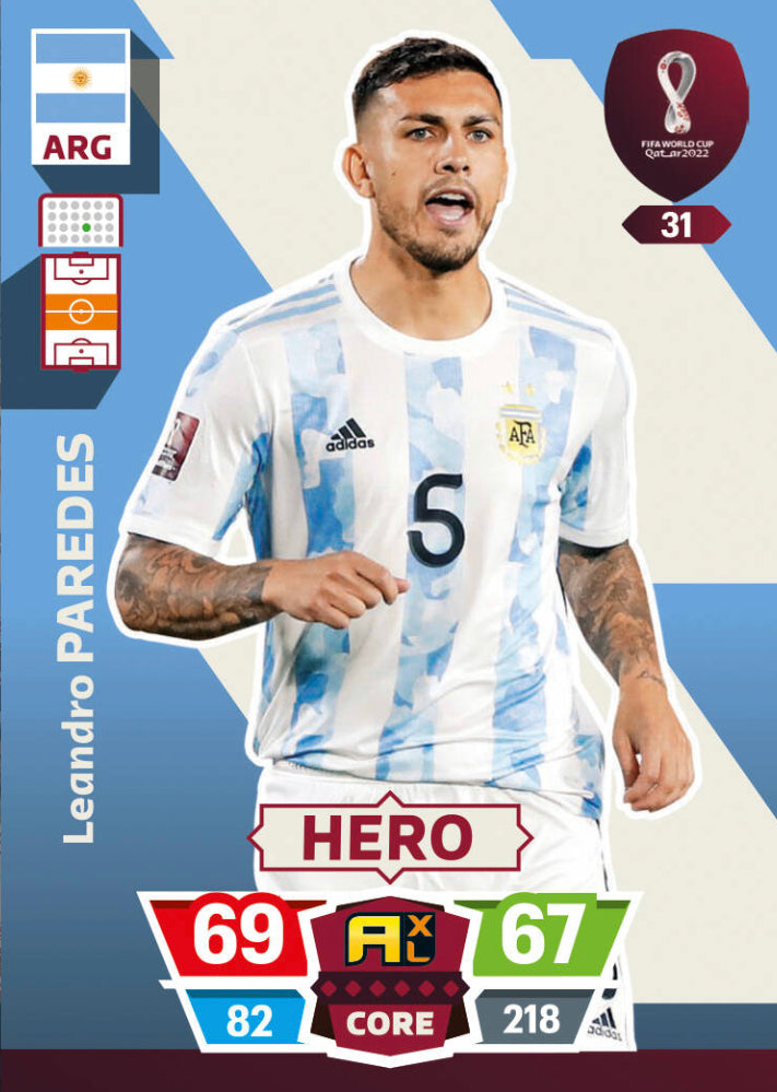 Panini World Cup 2022 Adrenalyn XL - 031 - Leandro Paredes - Hero