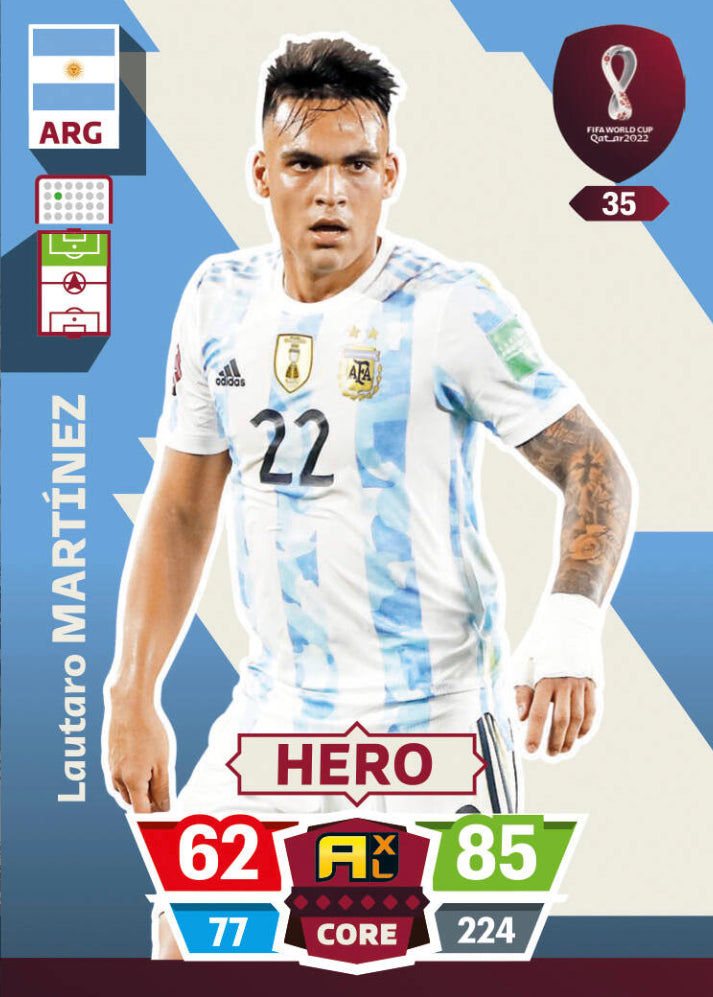 Panini World Cup 2022 Adrenalyn XL - 035 - Lautaro Martínez - Hero