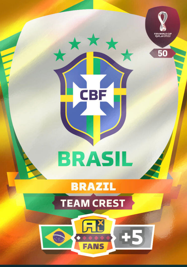 Panini World Cup 2022 Adrenalyn XL - 050 - Brazil Team Crest