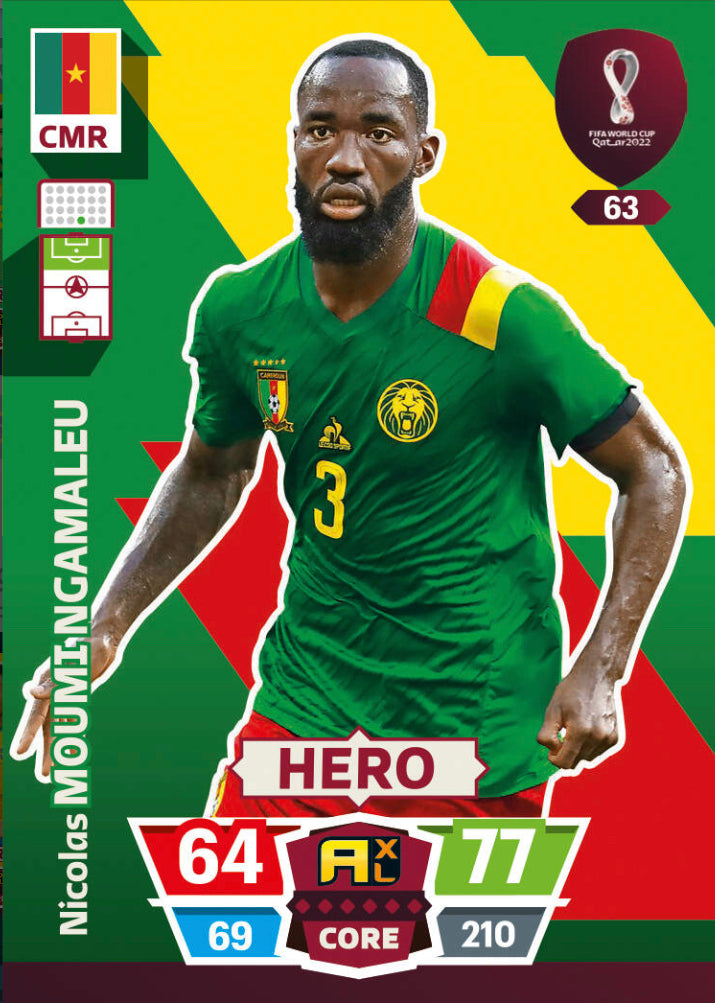 Panini World Cup 2022 Adrenalyn XL - 063 - Nicolas Moumi Ngamaleu - Hero