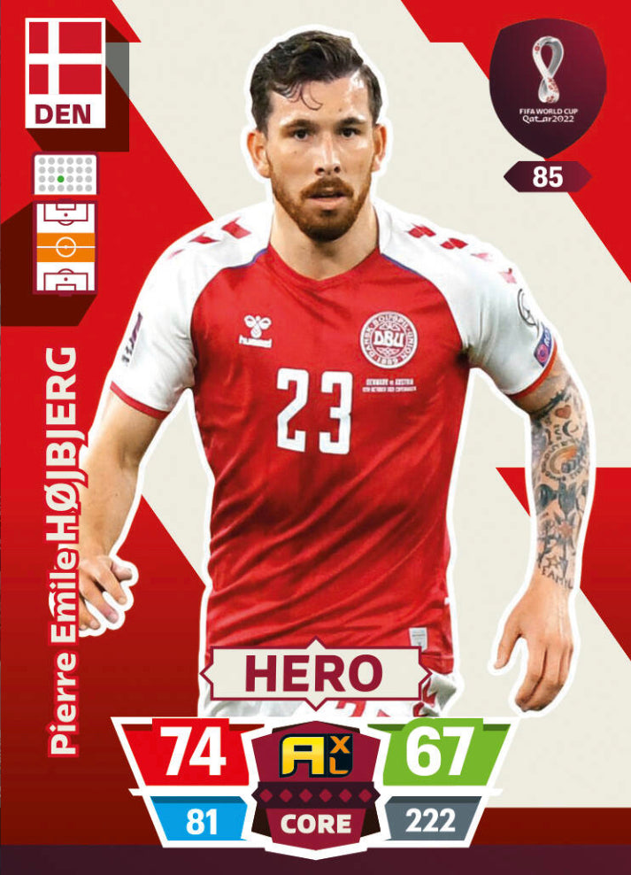 Panini World Cup 2022 Adrenalyn XL - 085 - Pierre Emile Højbjerg - Hero