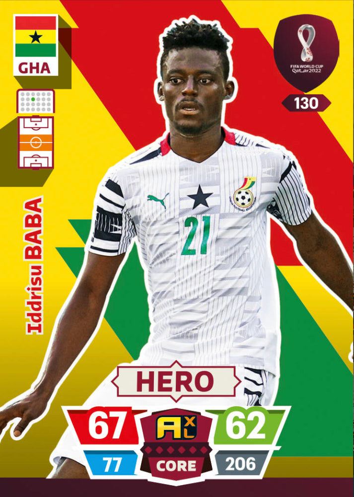 Panini World Cup 2022 Adrenalyn XL - 130 - Iddrisu Baba - Hero
