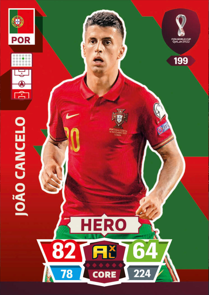 Panini World Cup 2022 Adrenalyn XL - 199 - Joao Cancelo - Hero