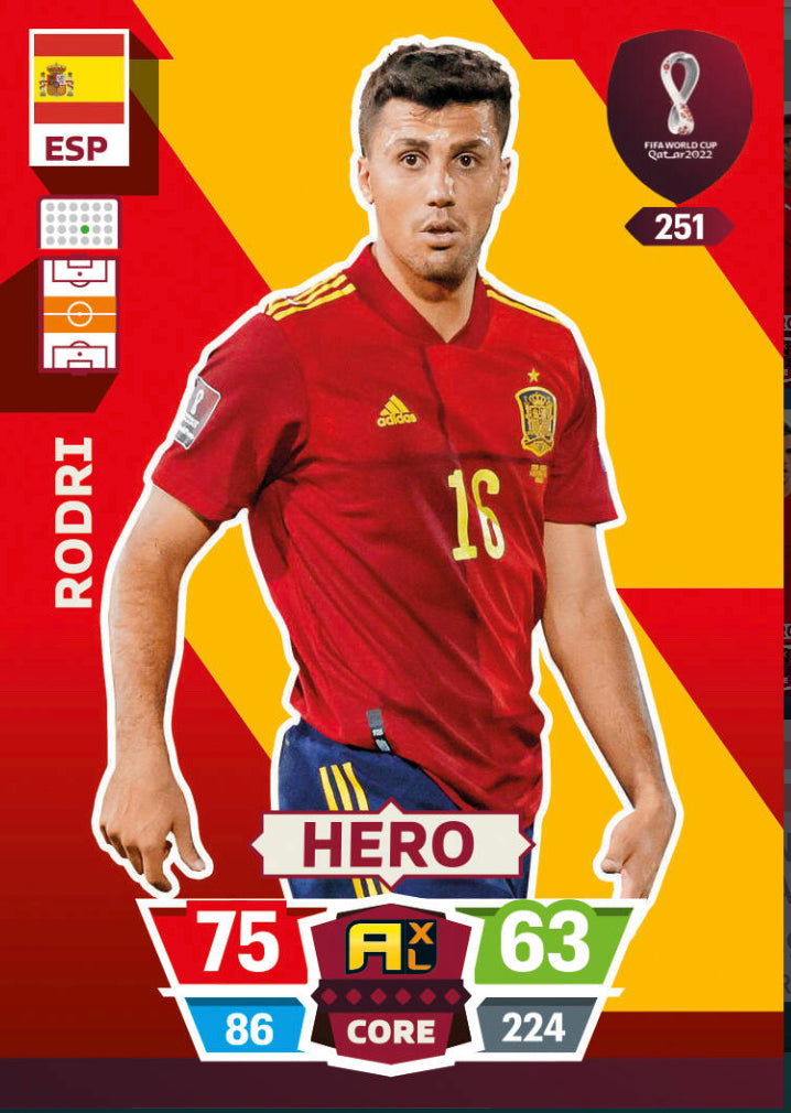 Panini World Cup 2022 Adrenalyn XL - 251 - Rodri - Hero