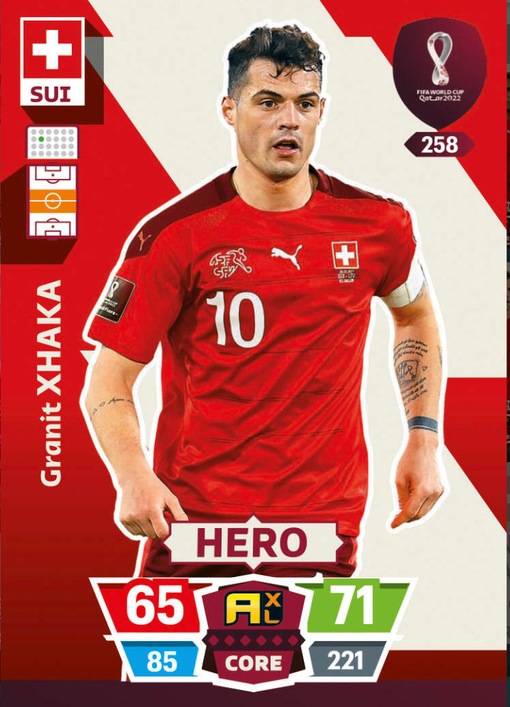 Panini World Cup 2022 Adrenalyn XL - 258 - Granit Xhaka - Hero