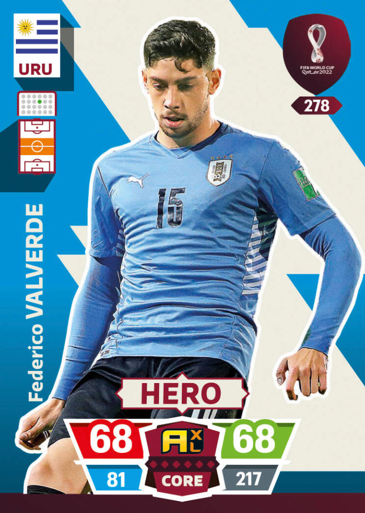 Panini World Cup 2022 Adrenalyn XL - 278 - Federico Valverde - Hero