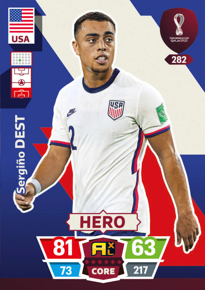 Panini World Cup 2022 Adrenalyn XL - 282 - Sergino Dest - Hero
