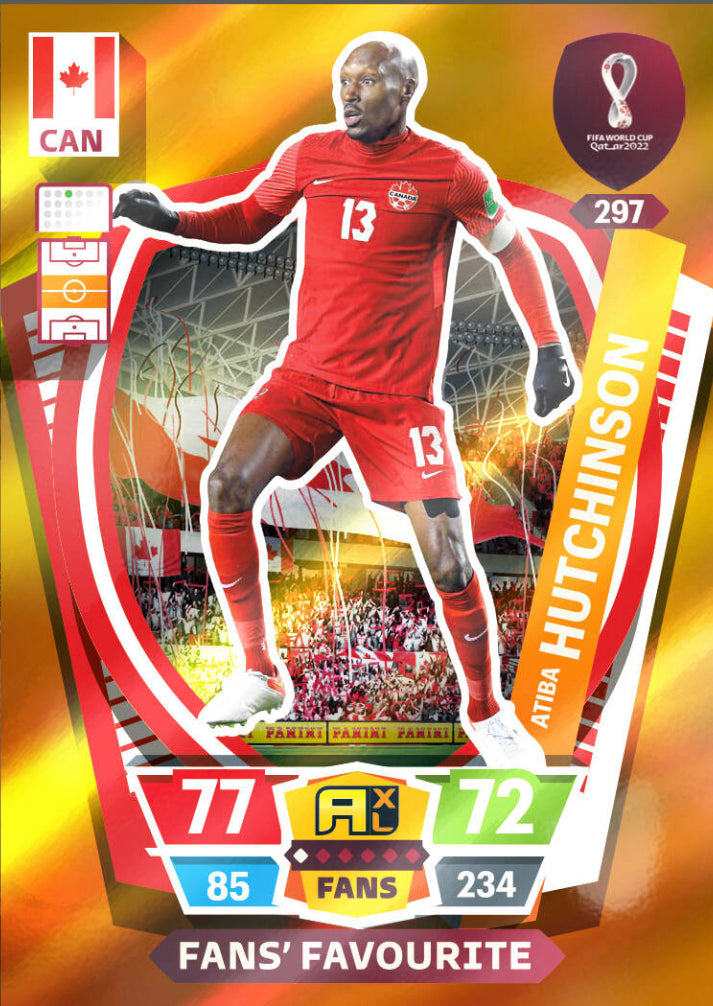 Panini World Cup 2022 Adrenalyn XL - 297 - Atiba Hutchinson - Fans' Favourite