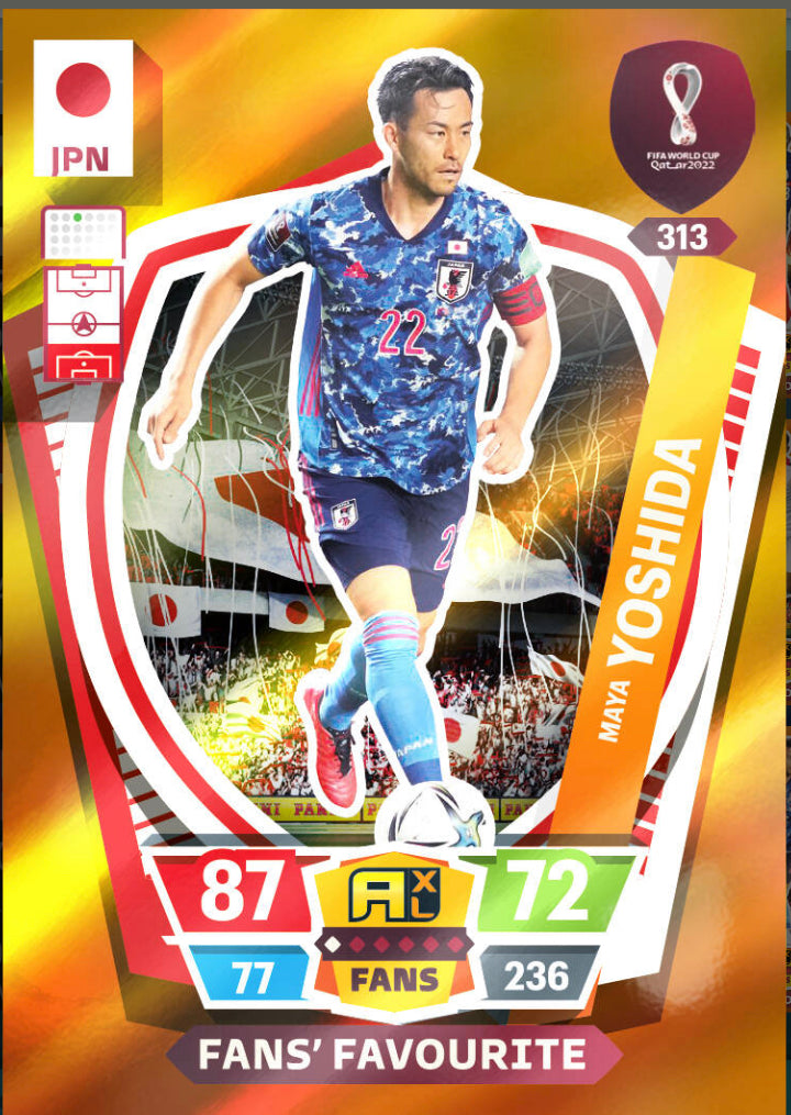 Panini World Cup 2022 Adrenalyn XL - 313 - Maya Yoshida - Fans' Favourite