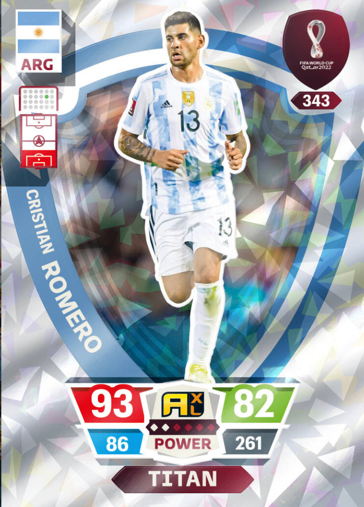 Panini World Cup 2022 Adrenalyn XL - 343 - Cristian Romero - Titan