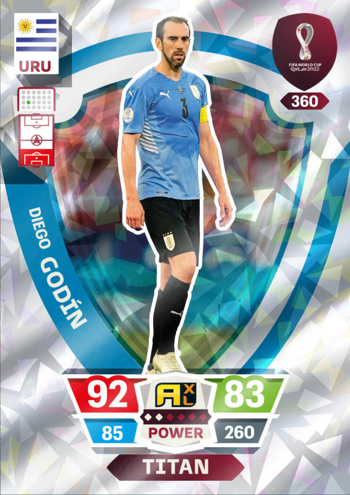 Panini World Cup 2022 Adrenalyn XL - 360 - Diego Godín - Titan