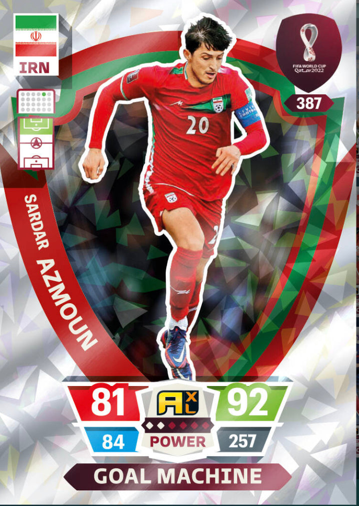 Panini World Cup 2022 Adrenalyn XL - 387 - Sardar Azmoun - Goal Machine