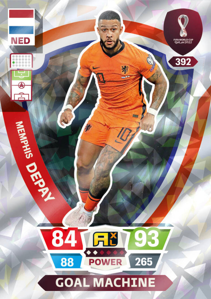 Panini World Cup 2022 Adrenalyn XL - 392 - Memphis Depay - Goal Machine