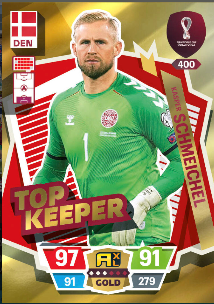 Panini World Cup 2022 Adrenalyn XL - 400 - Kasper Schmeichel - Top Keeper
