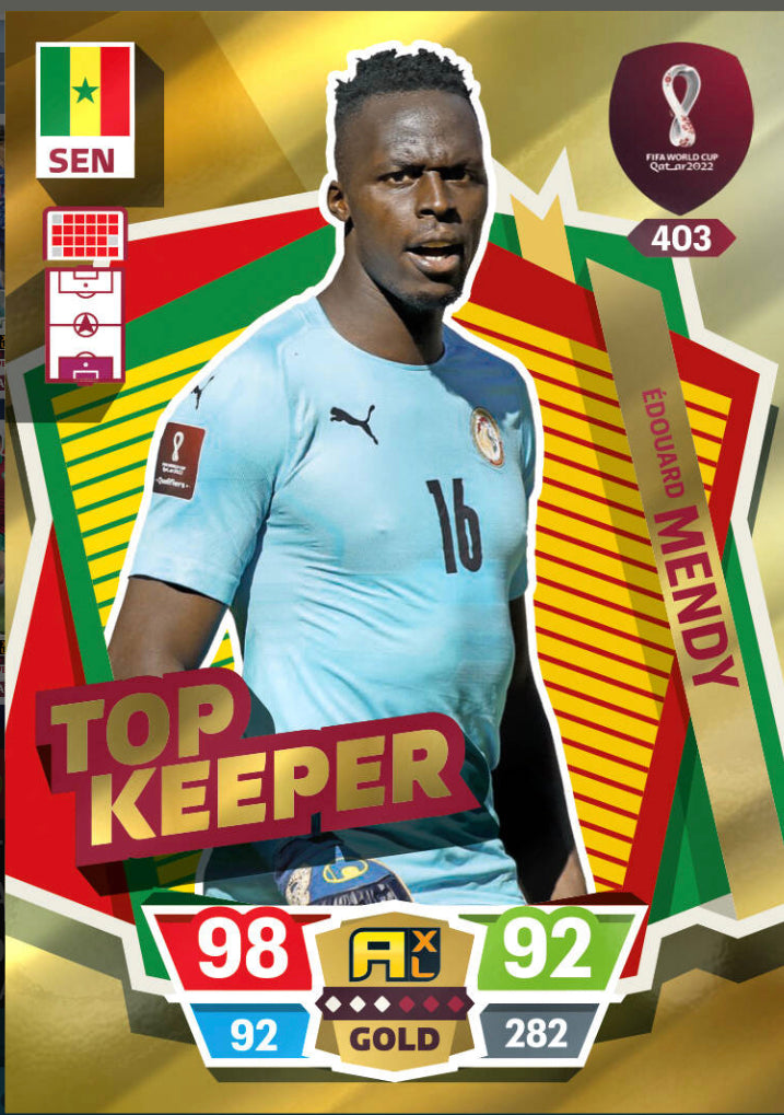 Panini World Cup 2022 Adrenalyn XL - 403 - Édouard Mendy - Top Keeper