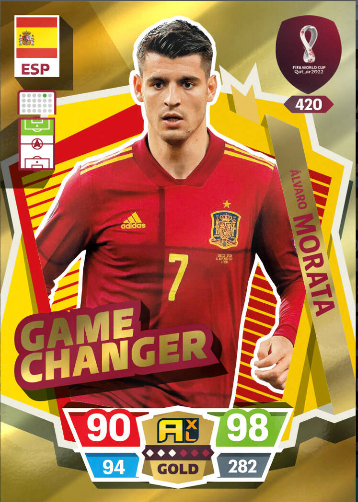 Panini World Cup 2022 Adrenalyn XL - 420 - Álvaro Morata - Game Changer