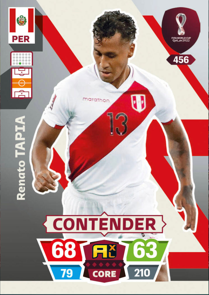 Panini World Cup 2022 Adrenalyn XL - 456 - Renato Tapia - Contender