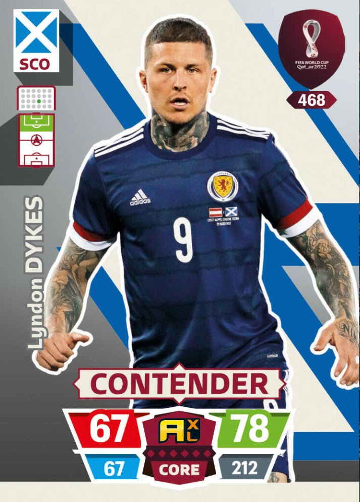 Panini World Cup 2022 Adrenalyn XL - 468 - Lyndon Dykes - Contender