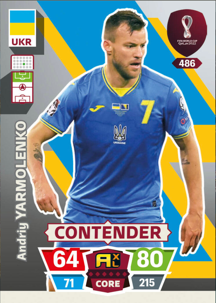 Panini World Cup 2022 Adrenalyn XL - 486 - Andriy Yarmolenko - Contender