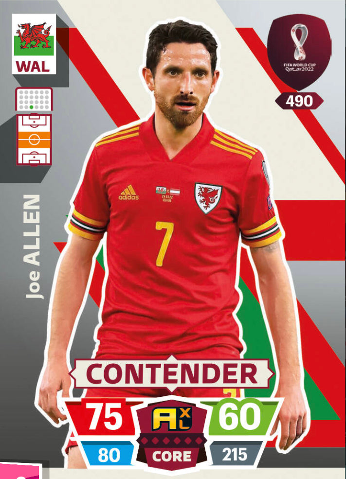 Panini World Cup 2022 Adrenalyn XL - 490 - Joe Allen - Contender