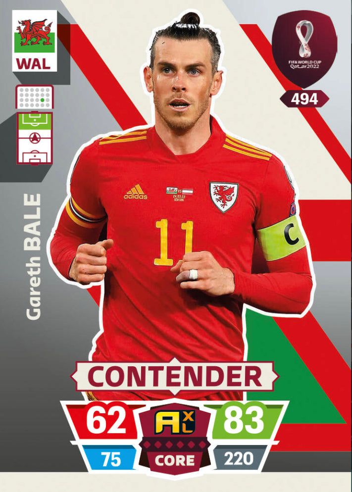 Panini World Cup 2022 Adrenalyn XL - 494 - Gareth Bale - Contender