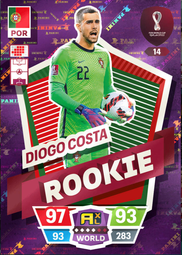 Panini World Cup 2022 Adrenalyn XL - 014 - Diogo Costa - Rookie