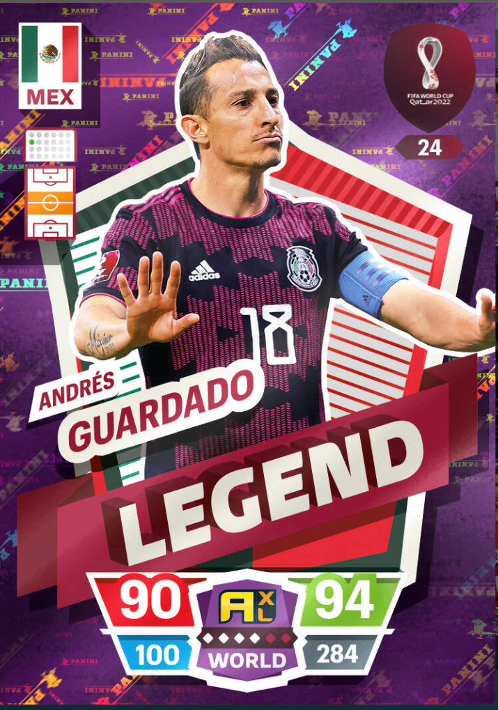 Panini World Cup 2022 Adrenalyn XL - 024 - Andrés Guardado - Legend