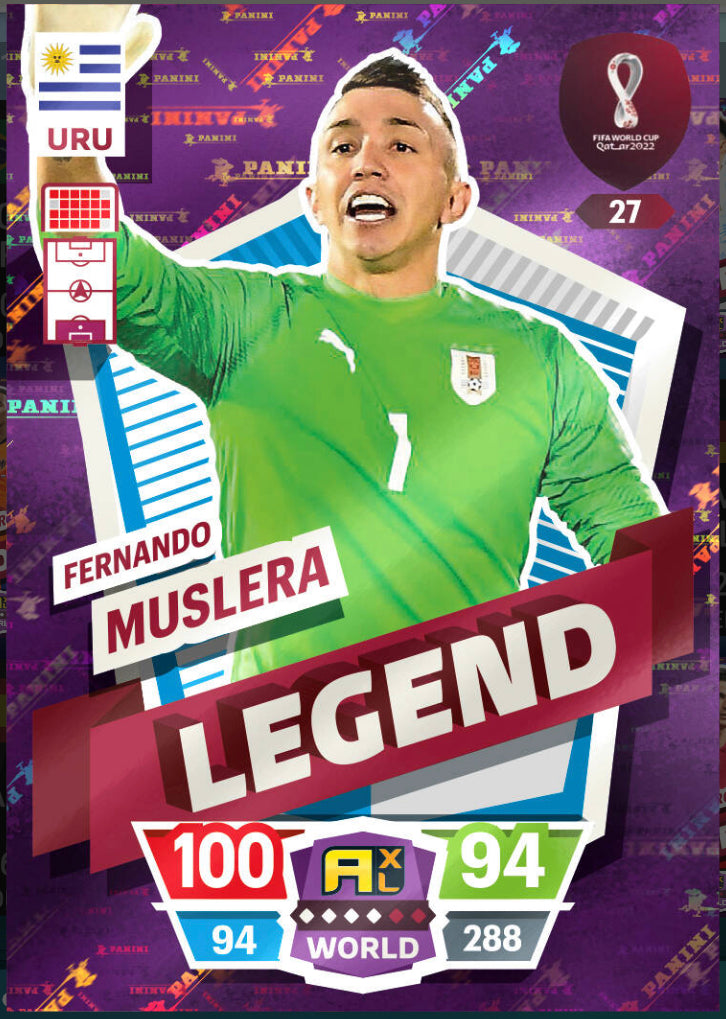 Panini World Cup 2022 Adrenalyn XL - 027 - Fernando Muslera - Legend