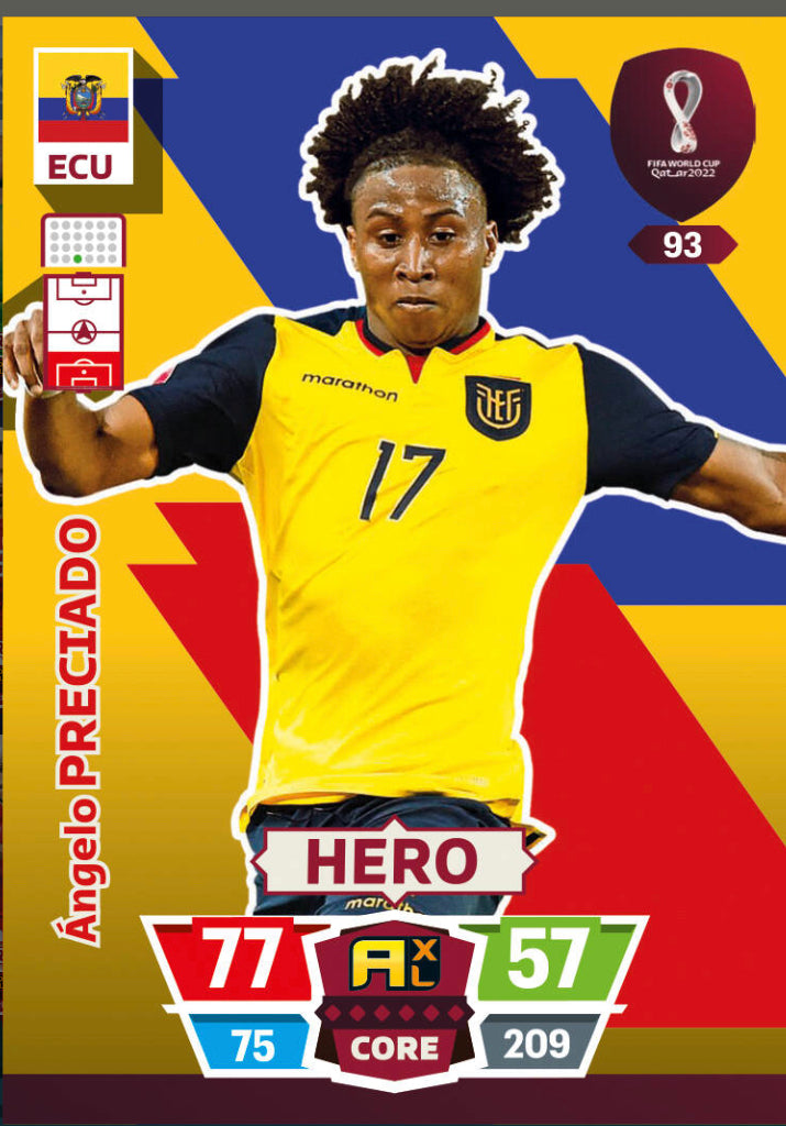 Panini World Cup 2022 Adrenalyn XL - 093 - Ángelo Preciado - Hero