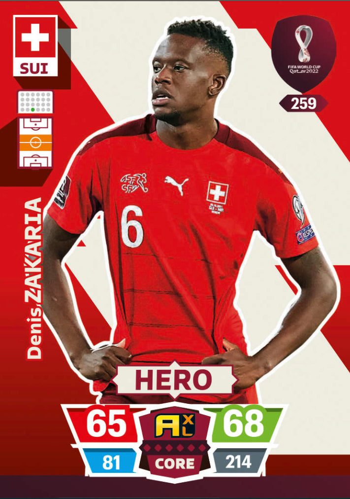 Panini World Cup 2022 Adrenalyn XL - 259 - Denis Zakaria - Hero