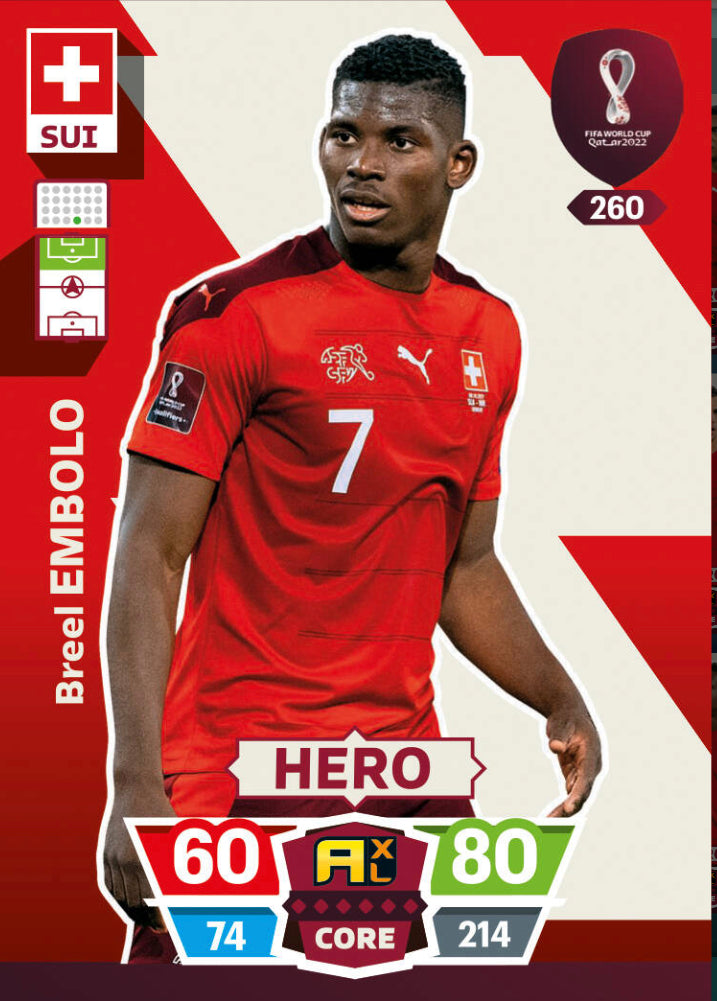 Panini World Cup 2022 Adrenalyn XL - 260 - Breel Embolo - Hero