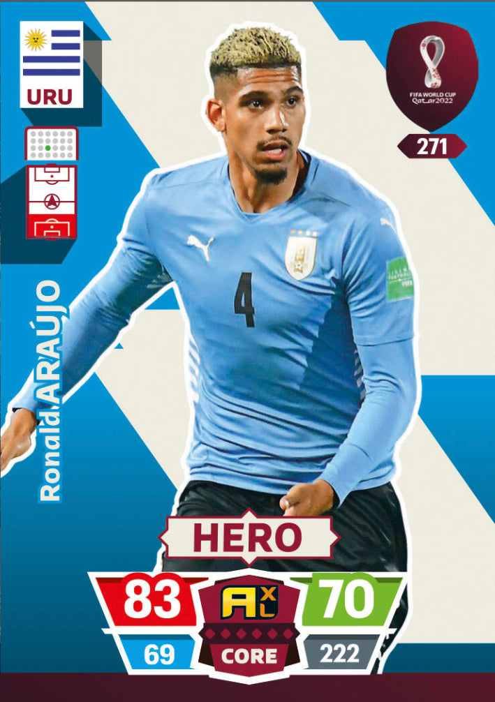 Panini World Cup 2022 Adrenalyn XL - 271 - Ronald Araújo - Hero