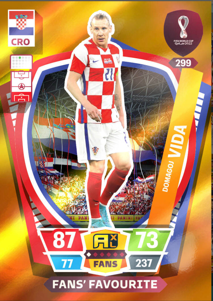 Panini World Cup 2022 Adrenalyn XL - 299 - Domagog Vida - Fans' Favourite
