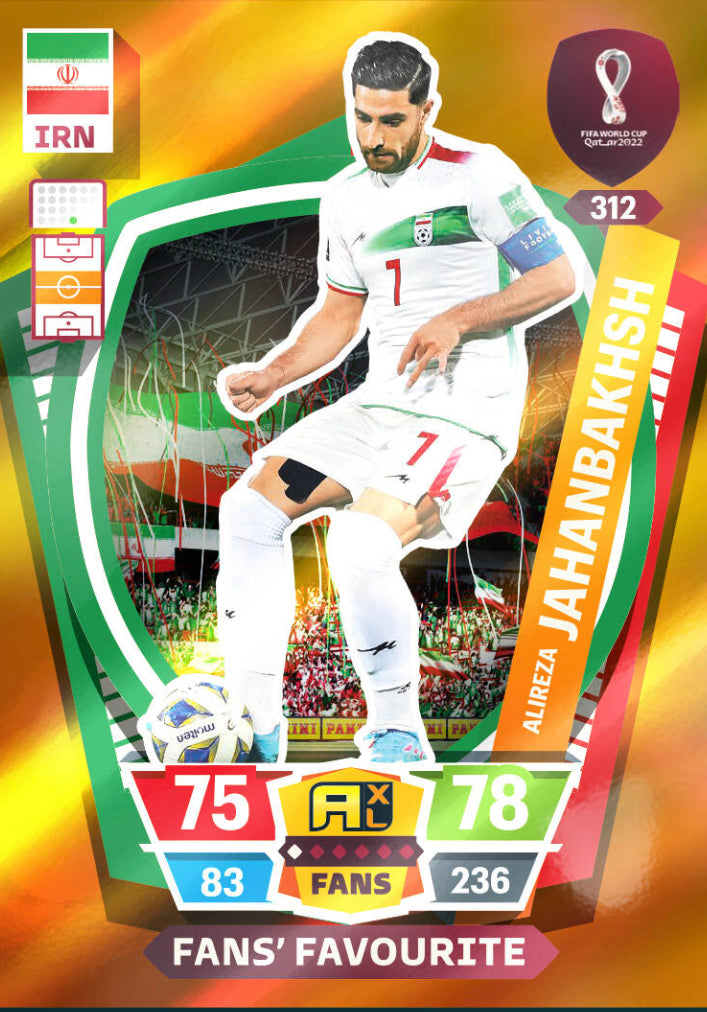Panini World Cup 2022 Adrenalyn XL - 312 - Alireza Jahanbakhsh - Fans' Favourite