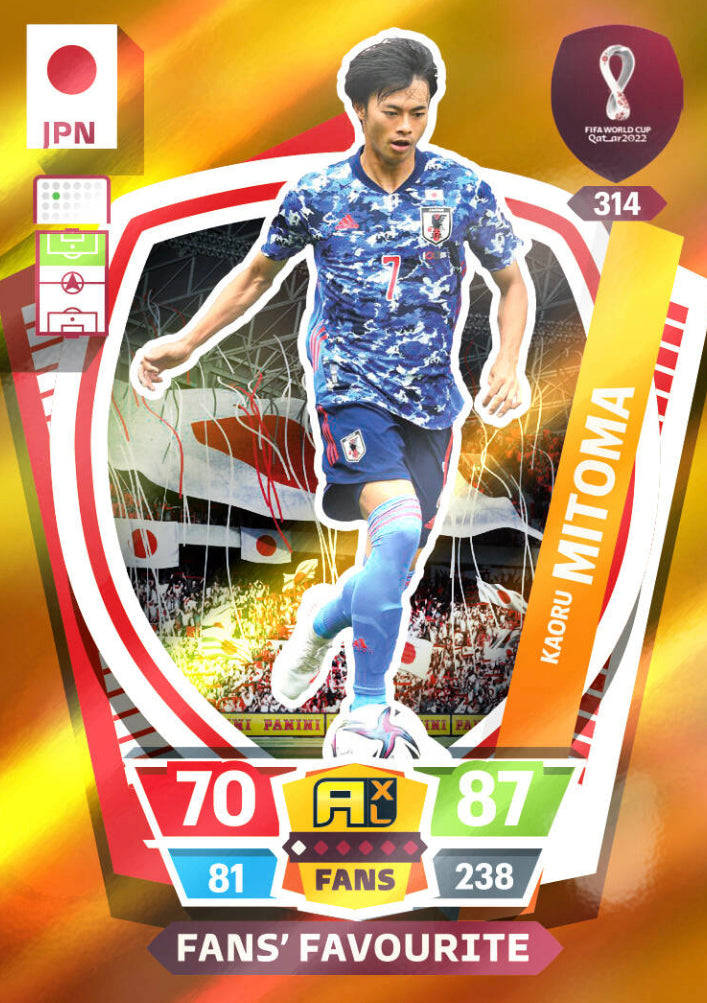 Panini World Cup 2022 Adrenalyn XL - 314 - Kaoru Mitoma - Fans' Favourite