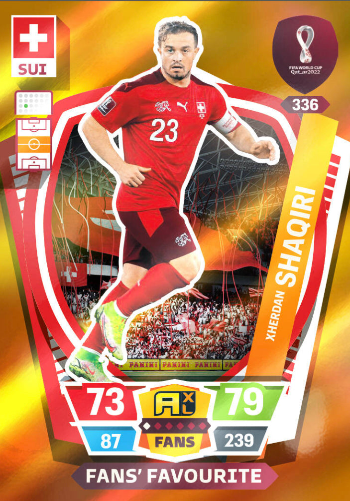 Panini World Cup 2022 Adrenalyn XL - 336 - Xherdan Shaqiri - Fans' Favourite