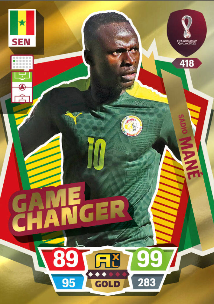 Panini World Cup 2022 Adrenalyn XL - 418 - Sadio Mané - Game Changer