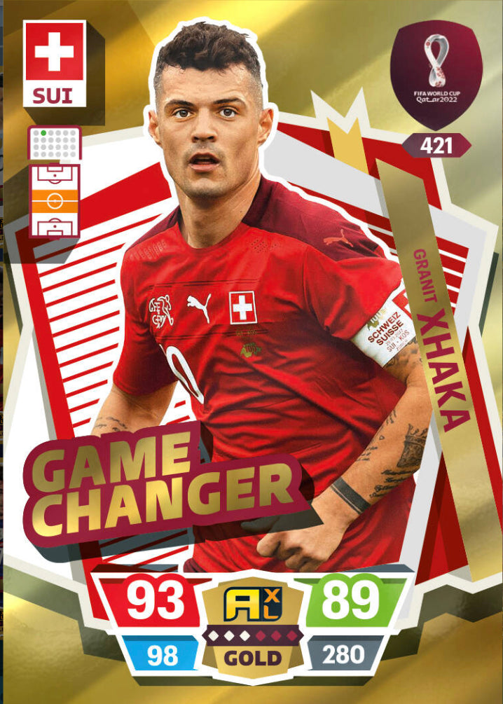 Panini World Cup 2022 Adrenalyn XL - 421 - Granit Xhaka - Game Changer
