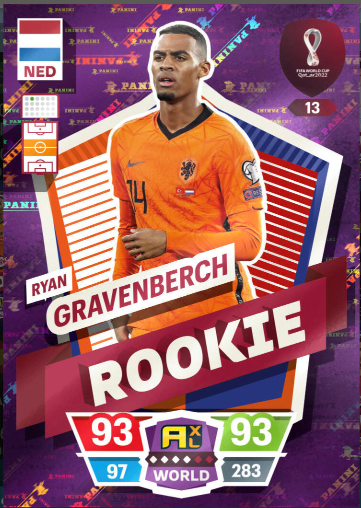 Panini World Cup 2022 Adrenalyn XL - 013 - Ryan Gravenberch - Rookie