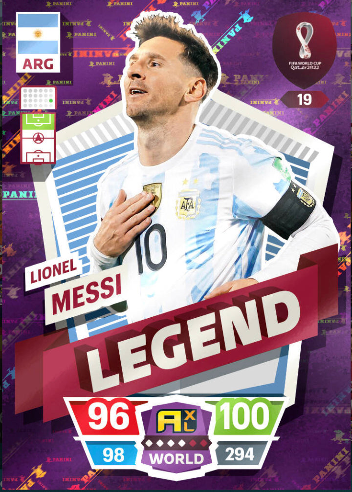 Panini World Cup 2022 Adrenalyn XL - 019 - Lionel Messi - Legend