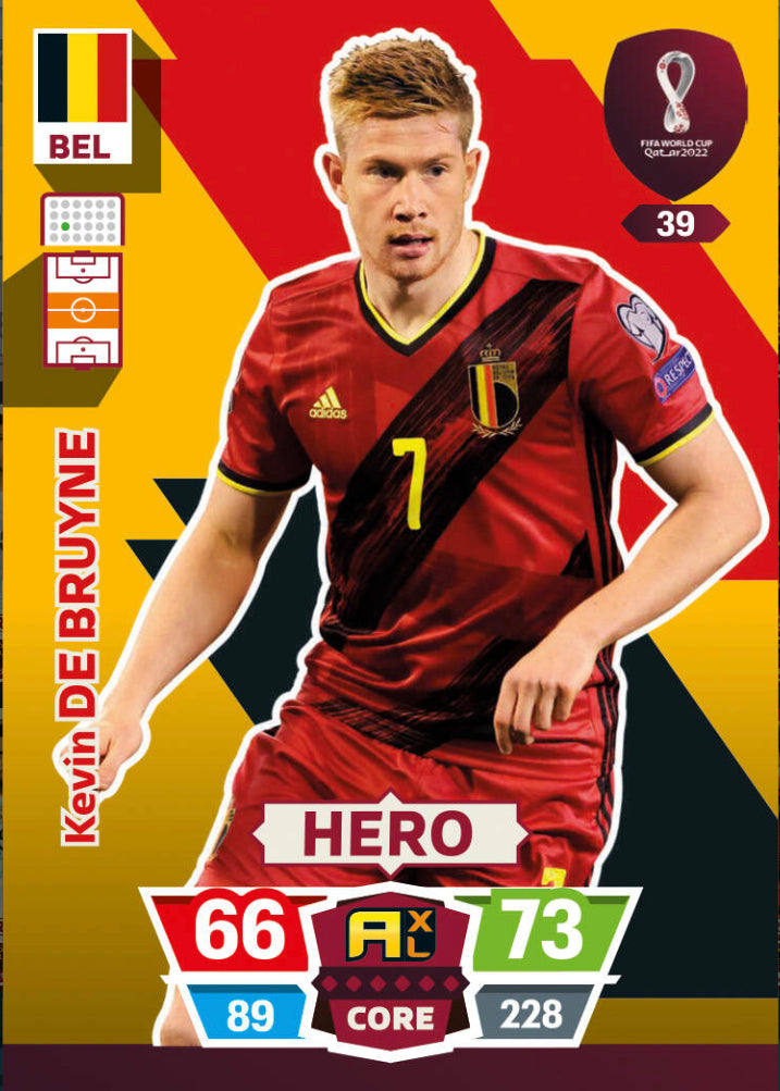 Panini World Cup 2022 Adrenalyn XL - 039 - Kevin De Bruyne - Hero