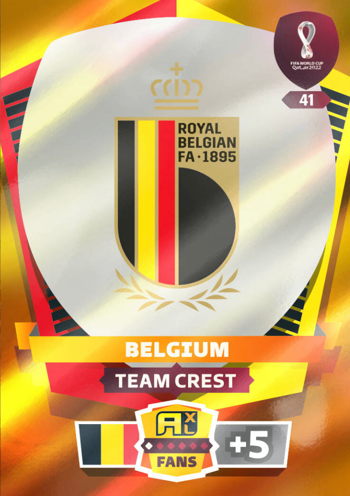 Panini World Cup 2022 Adrenalyn XL - 041 - Belgium Team Crest