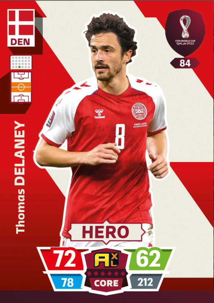 Panini World Cup 2022 Adrenalyn XL - 084 - Thomas Delaney - Hero