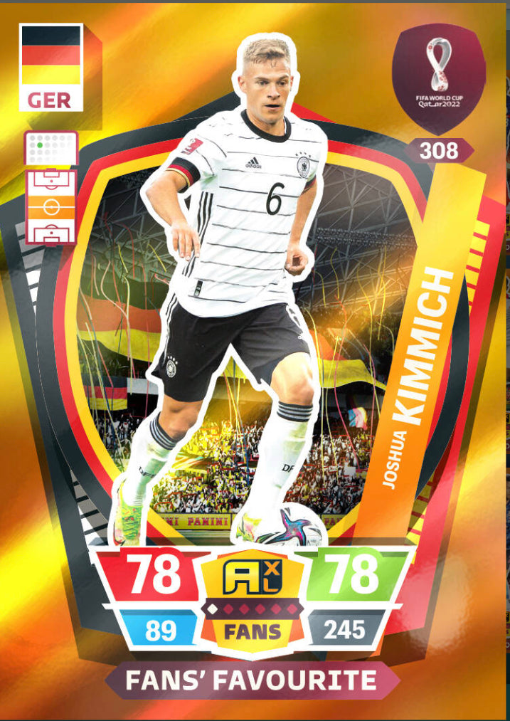 Panini World Cup 2022 Adrenalyn XL - 308 - Joshua Kimmich - Fans' Favourite