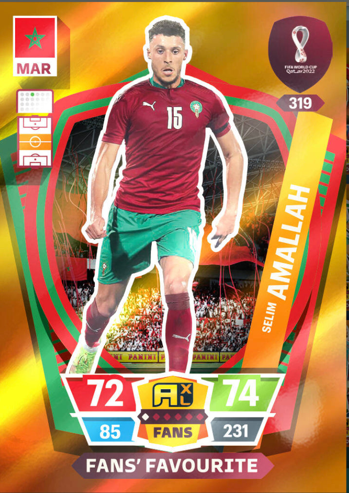 Panini World Cup 2022 Adrenalyn XL - 319 - Selim Amallah - Fans' Favourite