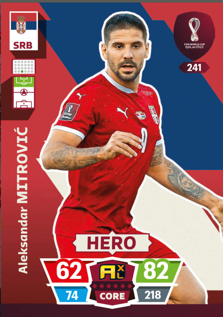 Panini World Cup 2022 Adrenalyn XL - 241 - Aleksandar Mitrovic - Hero